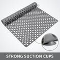 thumbnail image 3 of Yolife Large Shower Mat, 47" x 32" Non Slip Shower Mats for Inside Shower with Drain Holes and Suction Cups, No Odor Soft Shower Floor Mat, Grey, 3 of 8