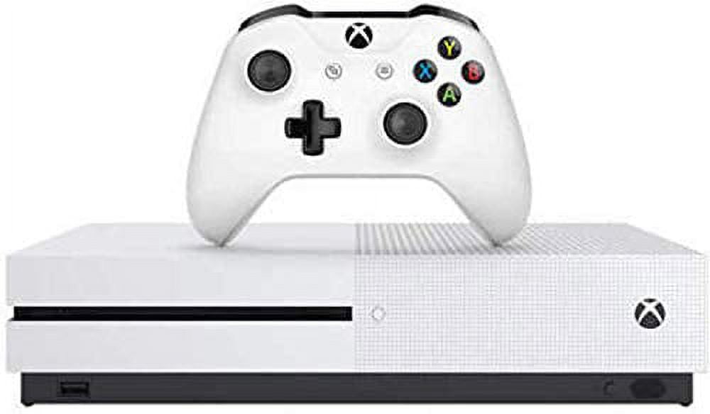 Newest Flagship Microsoft Xbox One S 1TB HDD Bundle with Two (2X) Wireless Controllers, 1-Month Game Pass Trial, 14-Day Xbox Live Gold Trial - White