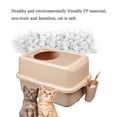 thumbnail image 3 of Cat Litter Box Top Entry Grid Cat Toilet Large Cat Sand Basin Anti-Splash Cat Supplies Automatic Deodorant Litter Box Cat Litter Tray Toilet Box (Color : Pink), 3 of 6