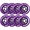 Royal Purple, variant on Rollerex VXT500 Inline Skate Wheels (8-pack) (Various Size & Color Options Available) (Deep Sea Blue, 72mm) -Indoor Outdoor- Intended for Roller Blade Wheel Replacement