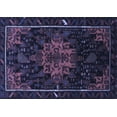 thumbnail image 1 of Ahgly Company Machine Washable Indoor Rectangle Persian Blue Traditional Area Rugs, 8' x 10', 1 of 4