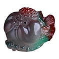 thumbnail image 1 of Estatua de pez, decoración del hogar, recuerdo, regalo para amigos, resina, adorno de escritorio para mascotas. Verde, 1 of 9