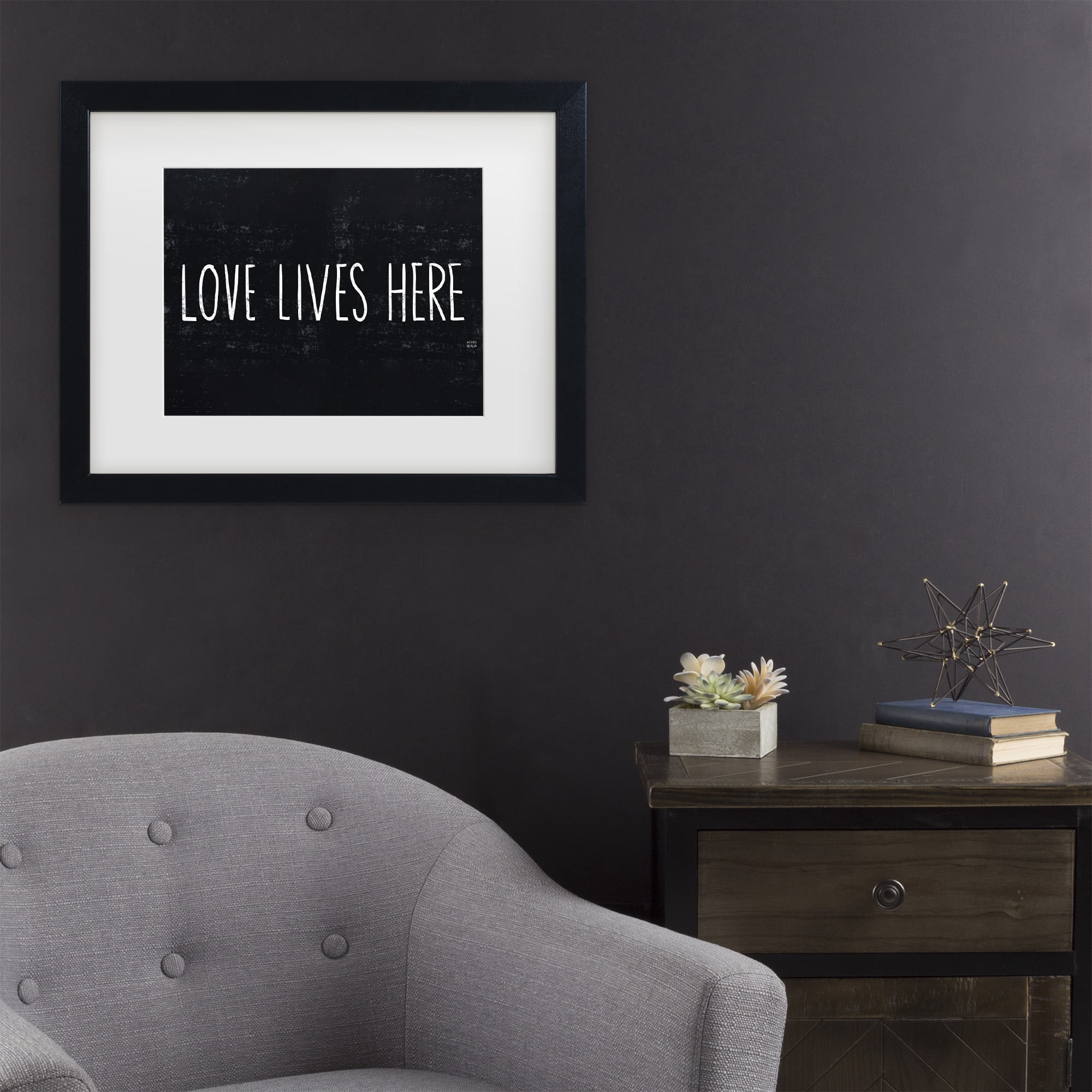 Trademark Fine Art 'Love Lives Here' Canvas Art by Michael Mullan