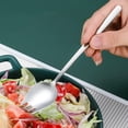 thumbnail image 2 of Sporks, paquete de 6 tenedores de acero inoxidable, cuchara para helado de 7 pulgadas y tenedores para ensalada, tenedores de postre reutilizables para aperitivos de frutas para uso diario, 2 of 5