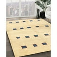 thumbnail image 3 of Ahgly Company Machine Washable Indoor Square Contemporary Sun Yellow Area Rugs, 7' Square, 3 of 7