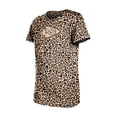 thumbnail image 3 of Girls Youth New Era  Tan Kansas City Chiefs Mom & Me Leopard T-Shirt, 3 of 4