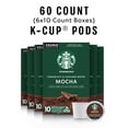 thumbnail image 2 of Starbucks Medium Roast K-Cup Coffee Pods — Mocha For Keurig Brewers — 6 Boxes (60 Pods Total), 2 of 3