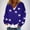 Blue, variant on SROBPTY Womens Jackets, Cardigans for Women, Women's Casual Fashion Button Printed Cardigan Jacket Coat Blue,XXL