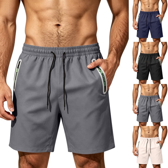 Hearthz Quick Dry Shorts Men Relaxed Fit Breathable Mens Shorts Athletic Hiking Camping Mens Shorts Casual with Pocket