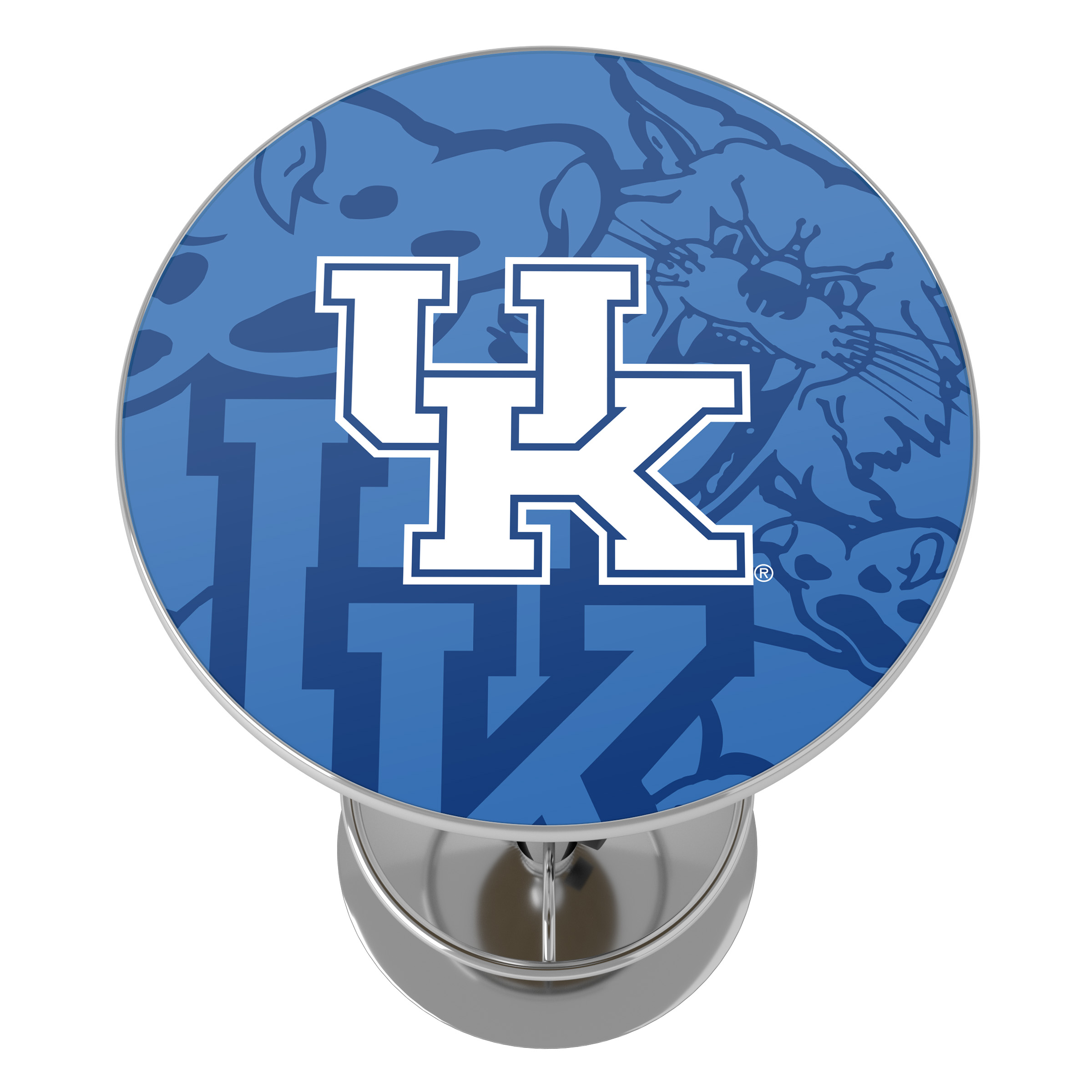 University of Kentucky Fade Bar Table with Adjustable Footrest and Acrylic Top