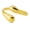 Gold-Tone, variant on Teardrop Wrap Ring for Women 14kt Gold Plated Stainless Steel Adjustable Casual Fashion Ring