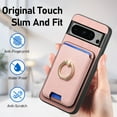 thumbnail image 3 of Allytech Google Pixel 9 Pro XL Case, Detachable Magnetic Wallet Case with Card Holder & Ring Stand, Support Car Mount, Premium PU Leather Shockproof Durable Protective Slim Case Cover - Pink, 3 of 11