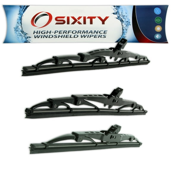 Sixity Auto S1 Front Rear Windshield Wiper Blades compatible with Geo Metro