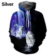 thumbnail image 3 of Sudadera con capucha para hombre nueva de otoño con estampado 3D de lobo y animales, jersey de lobo, moda urbana, sudaderas casuales de gran tamaño para hombre, 3 of 5