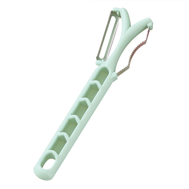 Oleegame 1PC Vegetable Peeler Stainless Steel Corn Cob Peeler Stripper Cutter Thresher Remover Kitchen Kernel Tool Blue