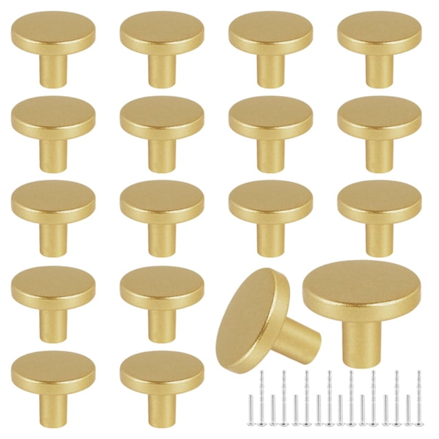 Romeda Perillas Doradas de 30 mm para Cajones, Set de 12 Piezas