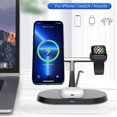 thumbnail image 6 of FDGAO 3 in 1 Magnetic Wireless Charger Fast Charging Station Stand for iPhone 15 14 13 12 Series AirPods Pro Apple Watch, 6 of 9