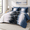 Blue Black-King, variant on Blue Black King Size 7 Piece Ombre Boho Bed-in-a-Bag Bedding Set