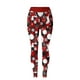 thumbnail image 2 of Gibobby Pantalones deportivos mujer Leggings de fitness con estampado de muñeco de nieve y de nieve de Navidad para mujer, levantamiento de glúteos(Vino,M), 2 of 4