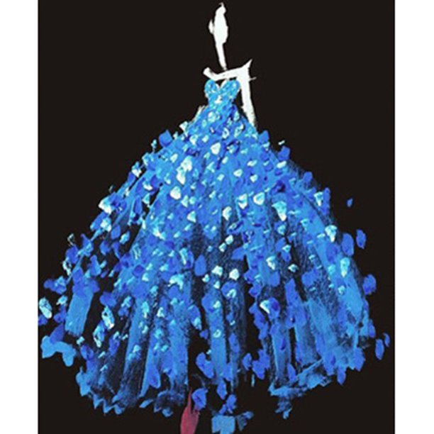 Pintura Diamante (DE9004) Vestido de Novia Mujer Cuadrado Artesanía (L2256) 30x40cm Hugtrwg Para estrenar