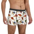 thumbnail image 5 of Mens Underwear Boxer Briefs - Snail Leaf Mushroom Comfort Breathable men's boxer briefs with Flex Waistband, 5 of 7