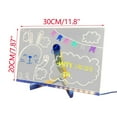 thumbnail image 5 of IFNWSV 11.81x7.87in Acrylic Dry Erase Board with Light, LED Note Board with Color, Light Up Dry Erase Board with Adjustable Stand, Memo Message Board for Home Desk Office School, 5 of 9