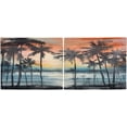 thumbnail image 3 of GZHJMY 36 Inch Length Kitchen Curtains Palm Tree 2 Panels Half Window Sheer Curtains Rod Pocket Farmhouse Short Drapes for Bathroom Cafe Basement Home Decor, 3 of 7