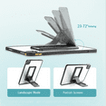 thumbnail image 2 of TOP! Universal Tablet Stand Foldable Storage Sticky Bracket for Desktop E-Reader Holder Dark Grey, 2 of 4