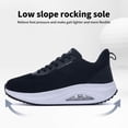 thumbnail image 4 of HuJAT Women's Plantar Fasciitis Relief Orthotic Sneakers, Arch Support Lightweight Lace-Up Walking Shoes Allblack US 8.5, 4 of 7