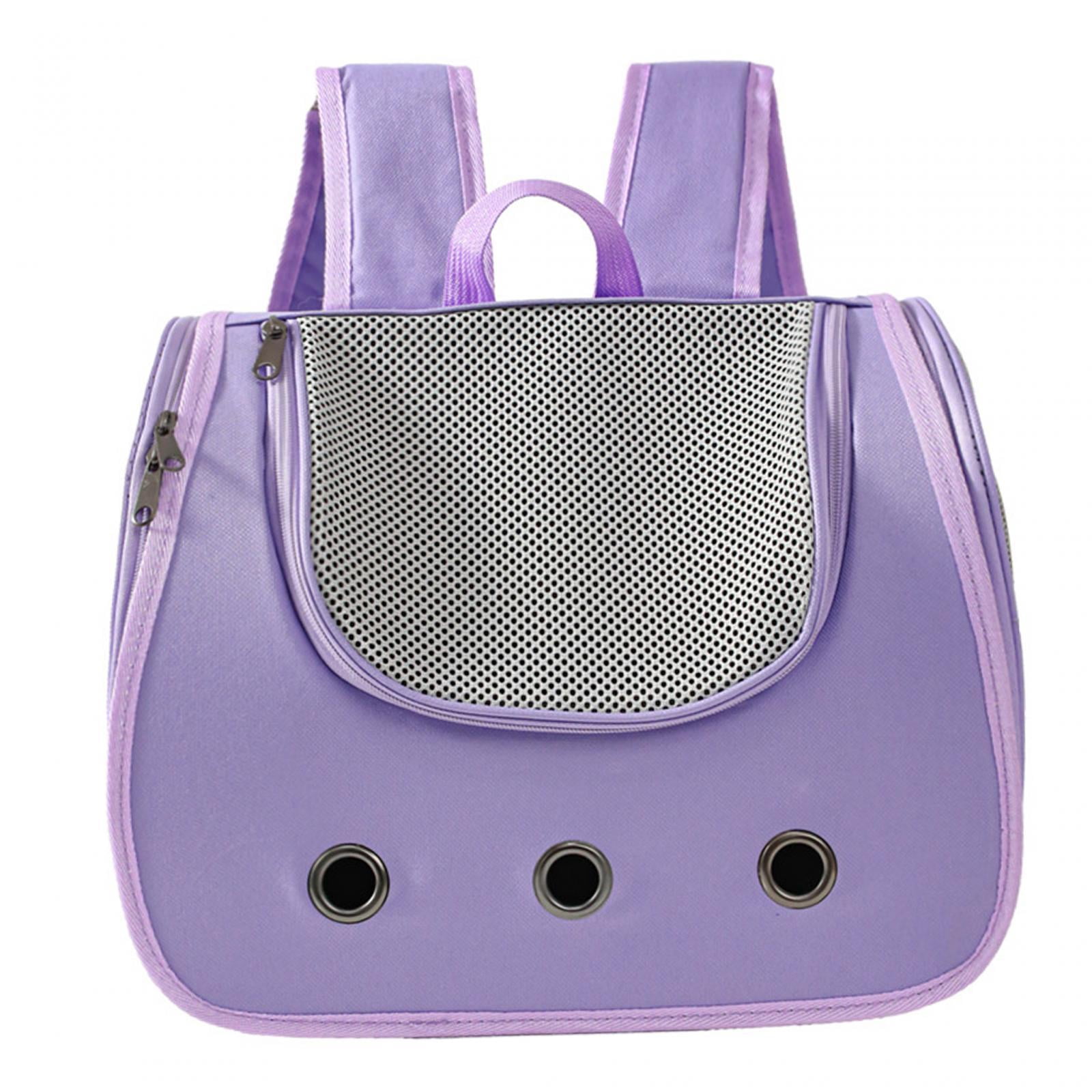 TOOYFUL Cat Backpack Carrier Cat Dog Backpack Bag Animal Carrier Backpacks, Pet Travel Backpack Dog Cat Carrier for Travel, Hiking Violet
