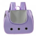 thumbnail image 3 of Mochila transportadora para gatos, mochila de viaje para mascotas con malla transpirable, portátil para gatos y perros Violeta, 3 of 8