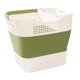 thumbnail image 4 of Cesta de lavandería plegable, organizador de almacenamiento, cesta multifunción con asas Verde, 4 of 9