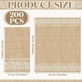 thumbnail image 2 of Disposable Hand Towels 200 Pack, Burlap Printed Guest Napkins for Bathroom, 2 of 4