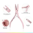 thumbnail image 3 of WEIF-Hair Extension Beading Tool Kit Stainless Steel Hair Extensions Micro link Bead Closer and Remover Pliers set, Beads Hair Pulling Hook & Micro Ring Loop Tool Set, 3 of 4