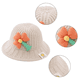 thumbnail image 3 of Gorros de pescador de invierno para niños, ala plegable de piel sintética para niñas y niños, 3 of 5