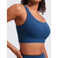 thumbnail image 4 of Sostén CRZ YOGA Butterluxe con escote redondo y espalda en U, azul marino, talla XL, 4 of 4