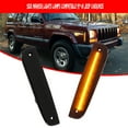 thumbnail image 2 of GTINTHEBOX Smoked Amber LED Front Side Corner Parking Marker Lights For 1997-2001 Jeep Cherokee, 2 of 11