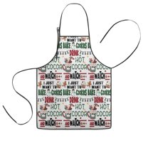Multicolor Christmas Pattern Kids Aprons for Girls and Boys,Adjustable Neck Strap Toddler Aprons for Kids Cooking Baking