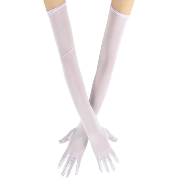 Giaone Delicate Sleeves Long Gloves Thin Elastic Sheer Gloves For Women Party