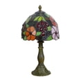thumbnail image 2 of BGZLEU Stained Glass Table Lamp,Vintage Style Desk Lamp,Mid Century Modern Bedside Nightstand Decorative Lamps USB Powered,Unique Accent Light for Bedroom Living Room Office Home Decoration,E, 2 of 5