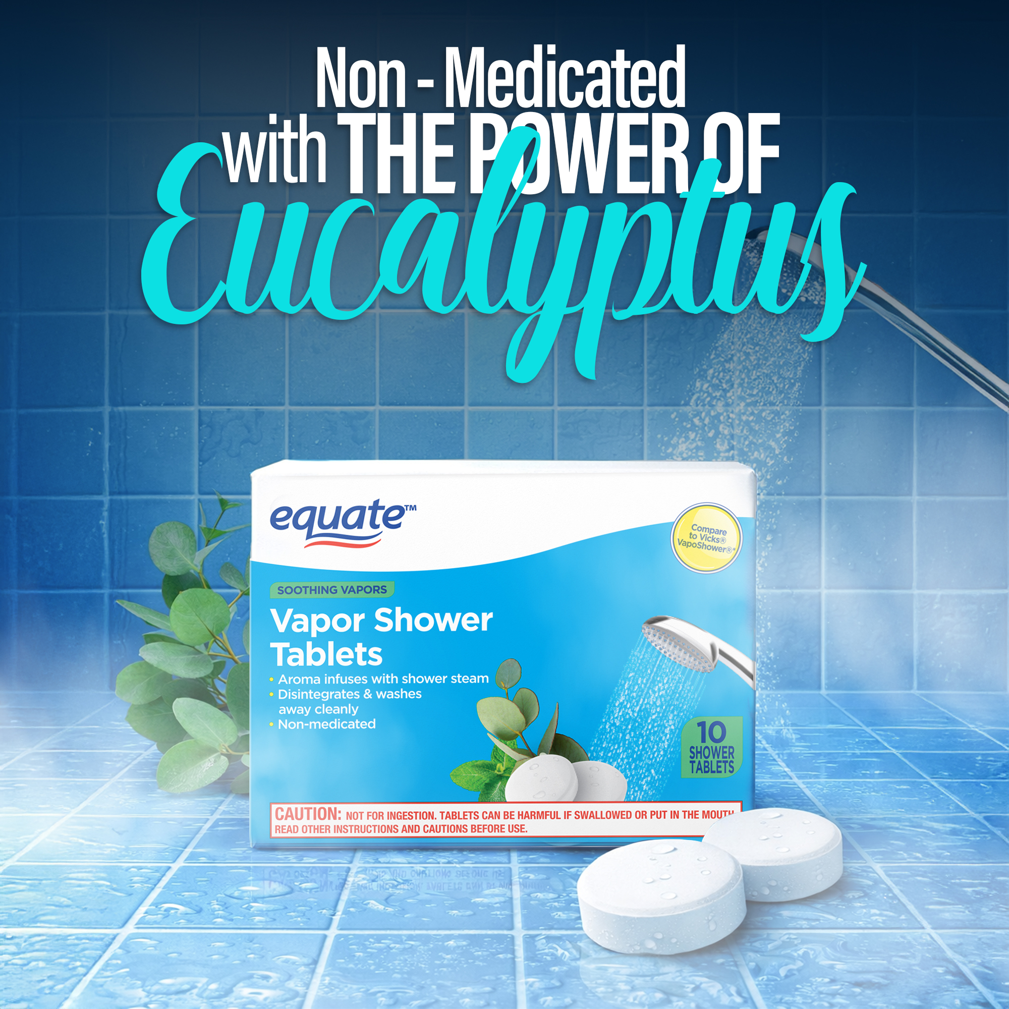 Equate Eucalyptus Vapor Shower Tablets 10 Pack photo 5