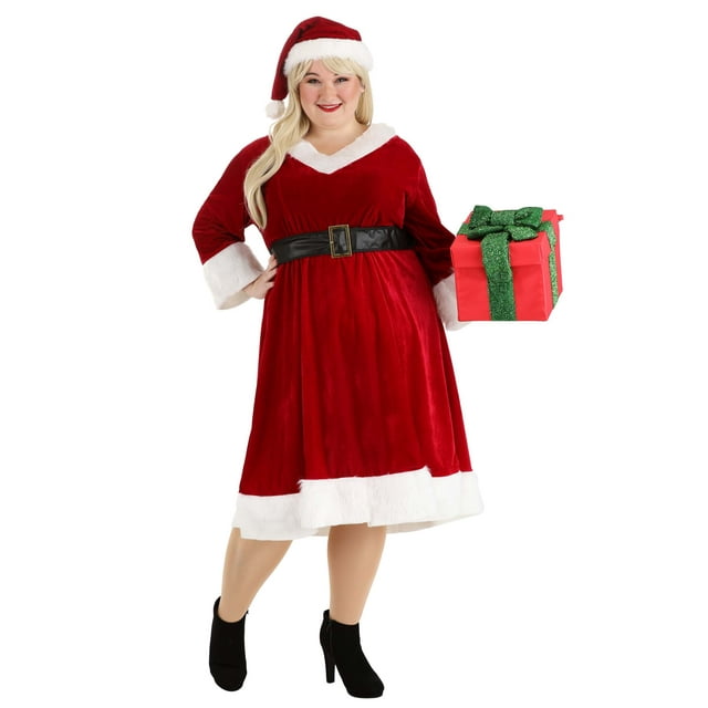 Costume Déguisements Amusants Grande Taille Père Noël Sweetie pour Femmes