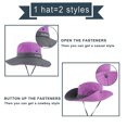 thumbnail image 3 of Women's Ponytail Sun Hat UV Protection Collapsible Mesh Wide Brim Beach Fishing Hat Women's UV Protection Wide Brim Sun Hats, 3 of 7