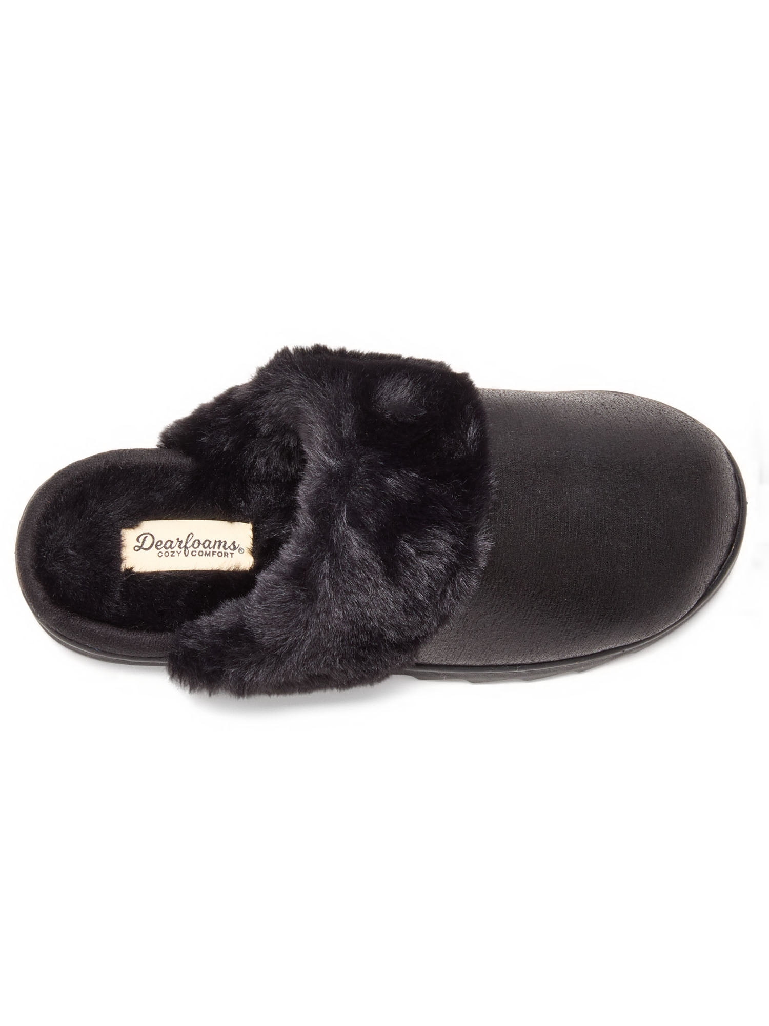 Dearfoams Cozy Comfort Women's Metallic Microsuede Scuff Slippers