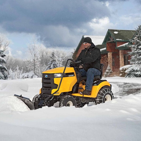 Cub cadet riding online mower with snow blower