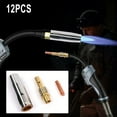 thumbnail image 6 of 12 Pcs Mb15 Mig Welding Nozzle Shroud Contact Tips 0.8/1 Mm M6 Tip Holder Kit 0.8Mm, 6 of 8