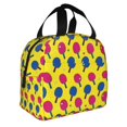 thumbnail image 2 of Honeii Colorful Ping Pong Print Lunch Bag Women, Lunch Box Lunch Bag for Women Adult Men, Small Leakproof Cute Lunch Tote Large Capacity Reusable, 2 of 8