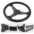 thumbnail image 4 of Universal Racing Steering Wheel, 14Inch 6 Bolt Anti Slip PU and Aluminum Gaming Steering Wheel with Horn Button for Racing / Car Sim Driving / JDM Sports Racing Steering Wheel, 4 of 7