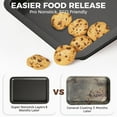 thumbnail image 3 of HONGBAKE XL Large Baking Sheet Pan, Cookie Sheet Pans for Baking, Cookie Sheets Nonstick Sets, Baking Trays for Oven, Baking Sheets for Oven with Wider Grips, Dishwasher Safe (3 Pack), Grey, 3 of 7