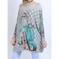 thumbnail image 4 of Women Fall Long Sleeve Crewneck Loose Casual Sweater Sweatshirts DH29 Grey, 4 of 5